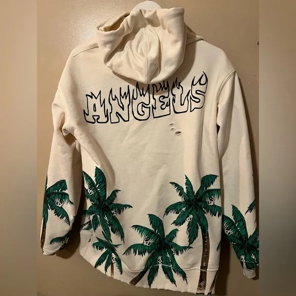 Palm Angels Palm Skull Vint Hoody White Green lar ssense street gallery utility - Picture 6 of 11